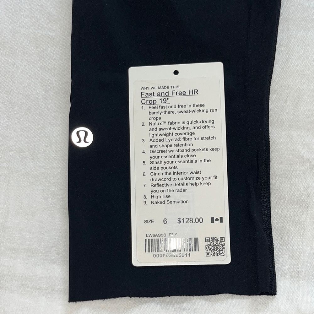 Lululemon Athletica Black Cropped Pants - Picture 7 of 7